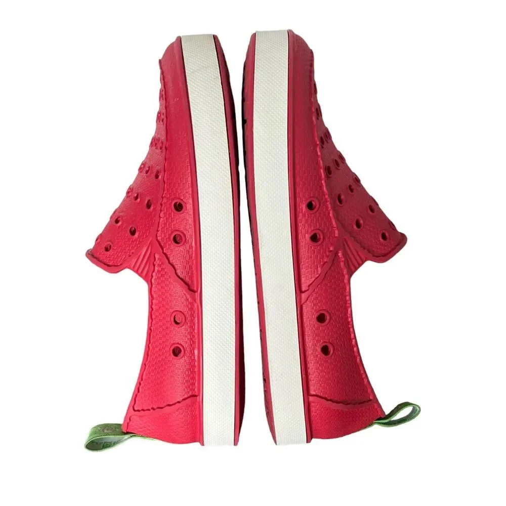 Sanuk Water Shoes Girls Lil Walker 2.5 Red Loafer Flat Slip On Washable‎ Beach